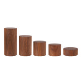 Walnut Wood Jewelry Display Stand Storage Column Props Ring Earring