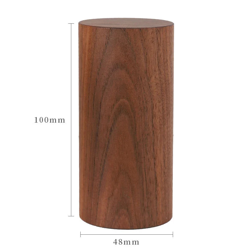 Walnut Wood Jewelry Display Stand Storage Column Props Ring Earring