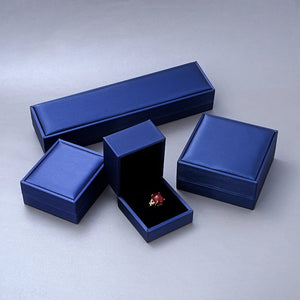 Wedding Ring Case PU Leather Bracelet Necklace Box