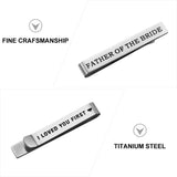 Father of The Bride Tie Clip Wedding Suit Gift