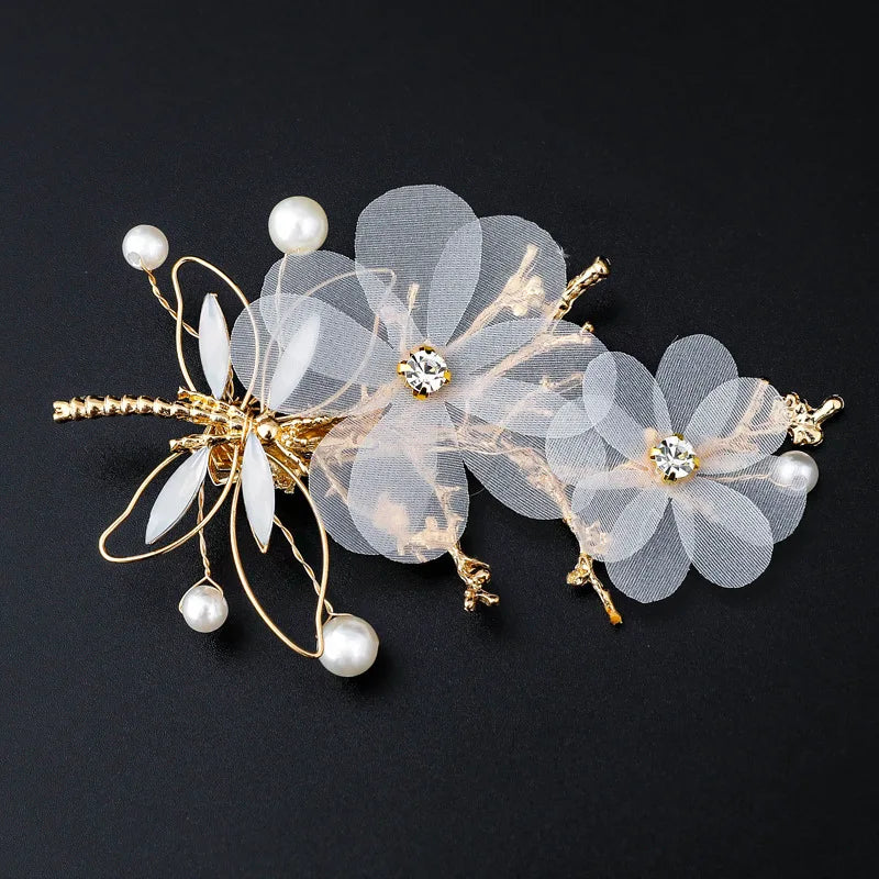 Chinese Vintage Tassel Hairpin Dragonfly Butterfly Headwear