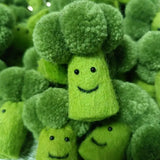Cartoon Broccoli Shape Veggie Pendant Keychain