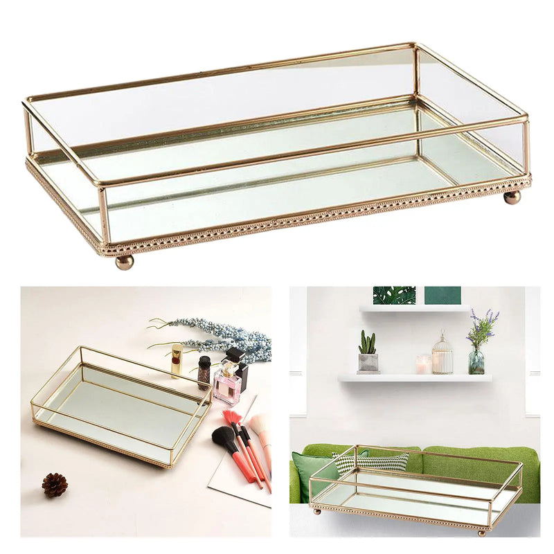 Crystal Makeup Brush Storage Box Lipstick Perfume Organizer