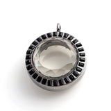 Crystal Round Glass Living Medaillon Picture Floating Locket Charms Pendant