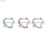 Heart Flower Nipple Shields Stainless Steel Nipple Rings Jewelry