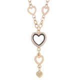 European Geometric Glass Memory Floating Locket Chain Necklace