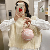Crossbody Chain Hand Bags Ball Purses For Teenager Women Shoulder Bag