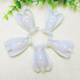 Opal Stone Angel Crystal Pine Carving Reiki Gem Cure Gift