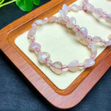 Cherry Blossom Stone Heart Bracelet Reiki Healing Stone Jewelry