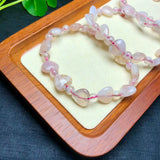 Cherry Blossom Stone Heart Bracelet Reiki Healing Stone Jewelry