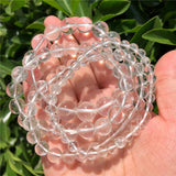 Fengbaowu Quartz Bracelet Round Bead Inclusion Crystal Reiki Healing