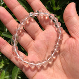 Fengbaowu Quartz Bracelet Round Bead Inclusion Crystal Reiki Healing
