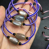 Natural Sunstone Skeletal Crystal Bead Bracelet Reiki Healing Stone