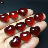 Fengbaowu Red Garnet Heart Jewelry Making For Pendant Earring Bracelet