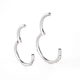 1Pc CZ Gem Seamless Ring Hoop Silver 16G 6-10mm Women Jewelry