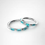 1Pc CZ Gem Seamless Ring Hoop Silver 16G 6-10mm Women Jewelry