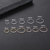 Titanium CZ Nose Ring Body Clip Hoop 16G
