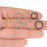 G23 Titanium Captive Bead Clicker Ring Gem Hinged Segment Ring 16G