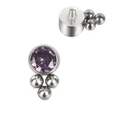 G23 Titanium Flower Labret Piercing Jewelry
