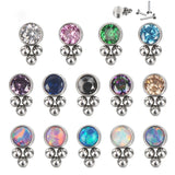 G23 Titanium Flower Labret Piercing Jewelry