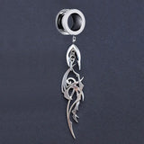 Geometry Pendant Stainless Steel Ear Tunnel Plugs Gauges Flesh Piercing