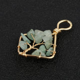 1Pc Green Aventurine Gem Stone Pendant Bead DIY Necklace Bracelet Earrings