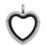 Heart Love Glass Memory Floating Locket Pendant For Women