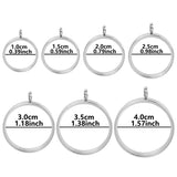 Glass Floating Locket Coin Holder Pendant Necklace Stainless Steel DIY Jewelry