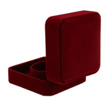 Jewelry Storage Box Organizer Display Case Jujube Red