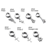 Cross Shaped Clip On Ear Cuff Earrings