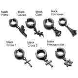 Cross Shaped Clip On Ear Cuff Earrings