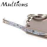 Metal Tape Measure Retractable Keychain Ruler DIY Patchwork Sewing