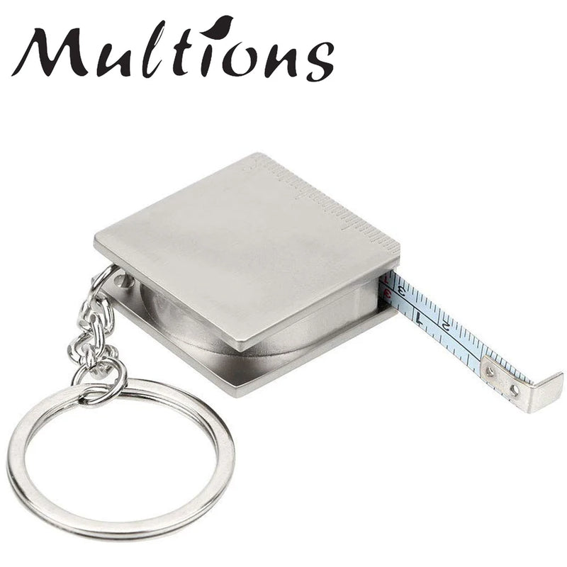 Metal Tape Measure Retractable Keychain Ruler DIY Patchwork Sewing