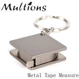 Metal Tape Measure Retractable Keychain Ruler DIY Patchwork Sewing