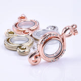 1Pc Music Note Glass Memory Locket Pendant Jewelry