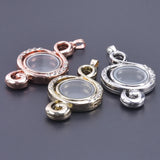 1Pc Music Note Glass Memory Locket Pendant Jewelry