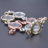 1Pc Music Note Glass Memory Locket Pendant Jewelry