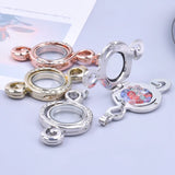 1Pc Music Note Glass Memory Locket Pendant Jewelry