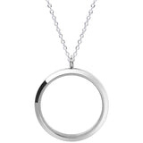 Mix Size Round Memory Photo Locket Pendant Necklace for Women