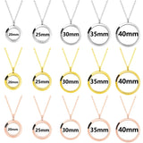 Mix Size Round Memory Photo Locket Pendant Necklace for Women