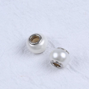1Pc Natural Freshwater Pearl Beads Pendant 925 Silver DIY Jewelry