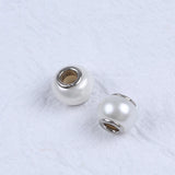 1Pc Natural Freshwater Pearl Beads Pendant 925 Silver DIY Jewelry