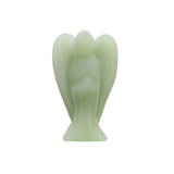 Natural Gem Stone Angel Crystal Pine Carving Crafts Figurine Ornaments 50mm