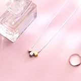 925 Silver Square Necklace, Sweet Clavicle Chain Jewelry