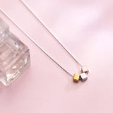 925 Silver Square Necklace, Sweet Clavicle Chain Jewelry