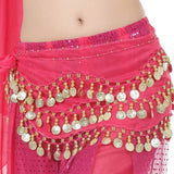 Belly Dance Belt for Dancers Tassels Sequins Waist Chain Hip Scarf