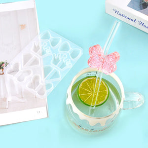 DIY Art Straw Top Mold Epoxy Resin Silicone Mold