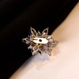 Christmas Snowflake Zircon Brooch for Women Men Coat Dress Accessories