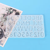 Numbers Letters Resin Keychain Pendant Mold DIY Craft Silicone Mold
