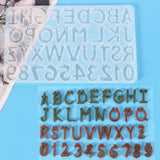 Numbers Letters Resin Keychain Pendant Mold DIY Craft Silicone Mold